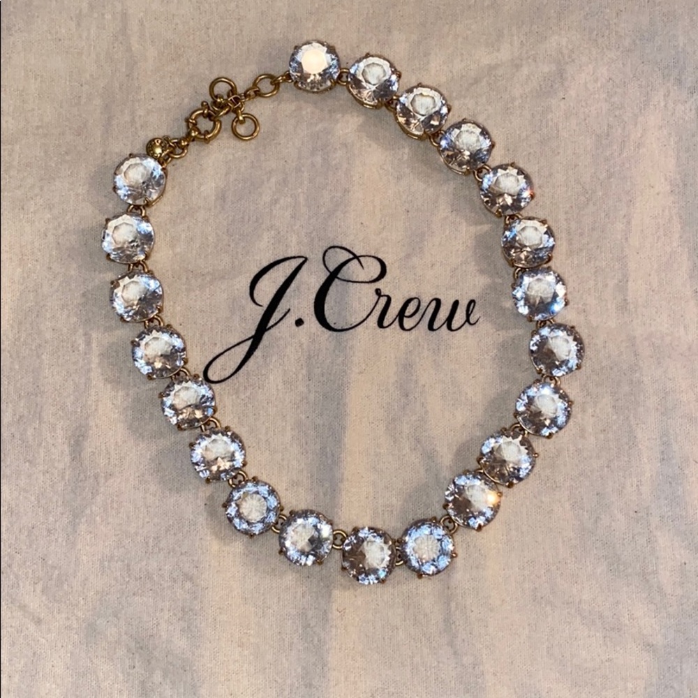 J. Crew Rhinestone Statement Necklace